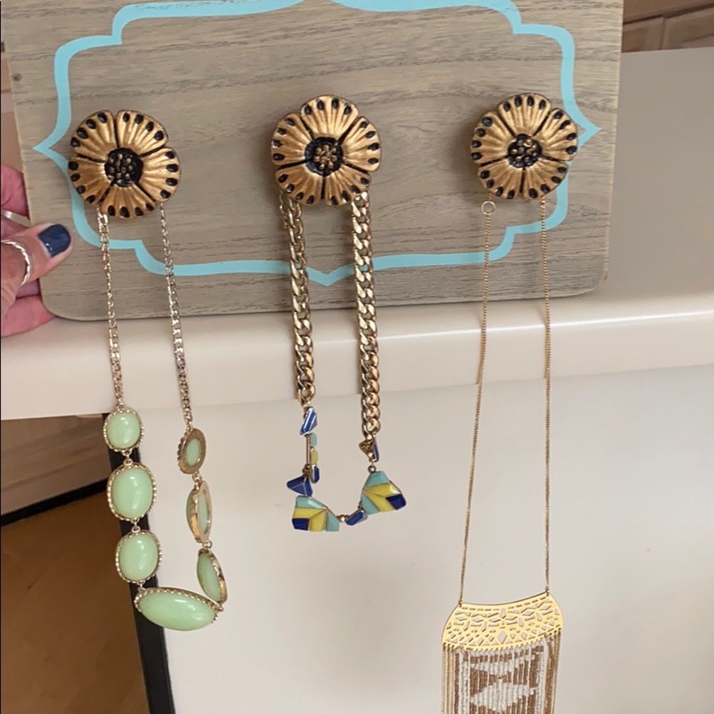 Jewelry hook. Wall mounted.